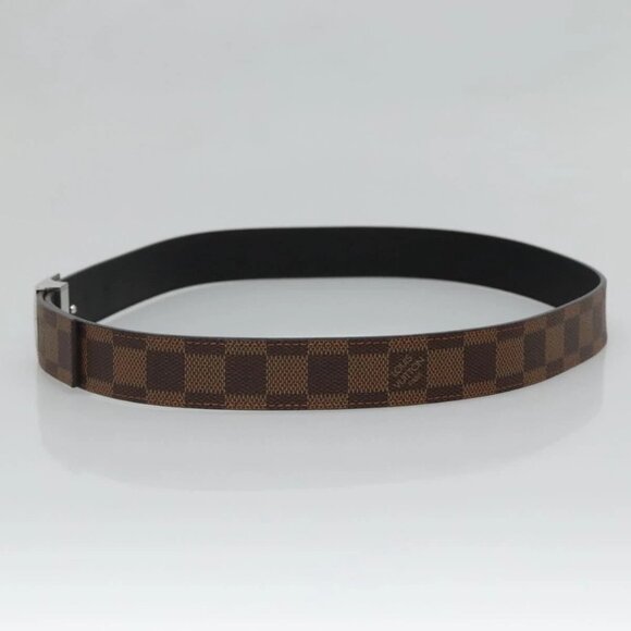 LOUIS VUITTON Damier Ebene Ceinture Carre Belt 36.6"" LV Auth - Picture 6 of 16